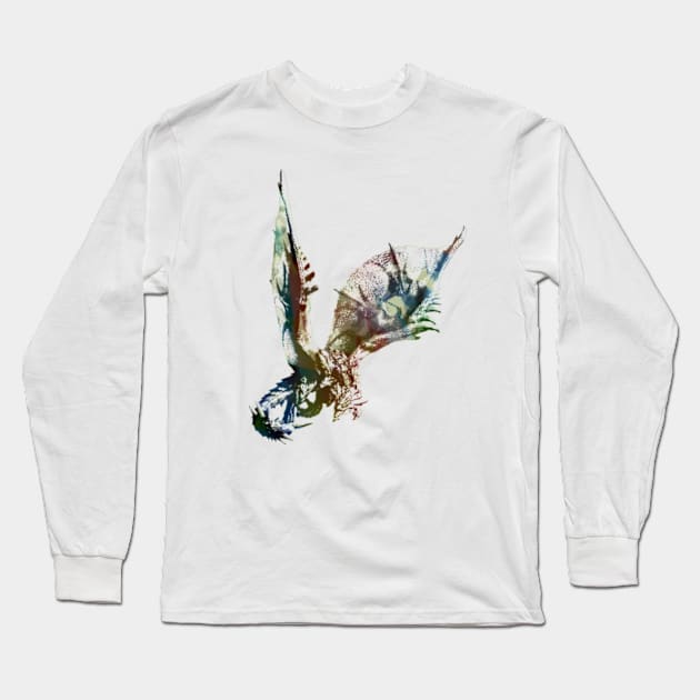 Fire Wyvern Long Sleeve T-Shirt by ZNEVA